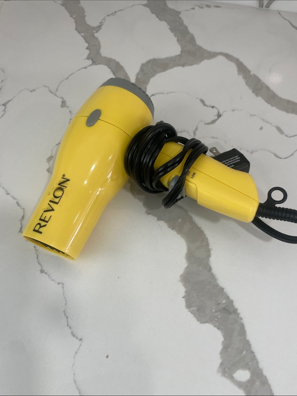 Revlon Yellow Compact Travel Hair Dryer